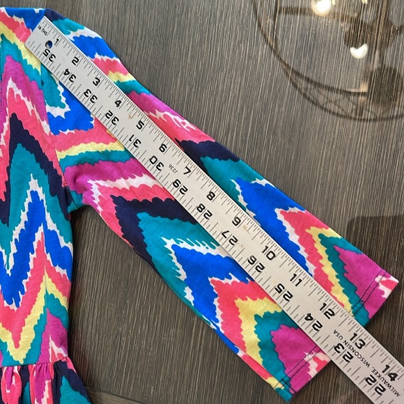 Lilly Pulitzer Girls Mini Evelyn dress - Multi Hearts a Flutter Size Large 10-12 - Picture 9 of 16